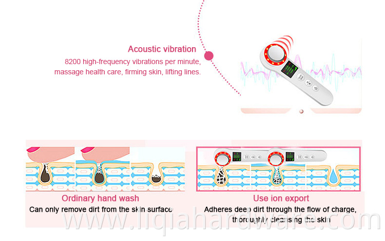 Skin care device beauty blue and red led light treatment facial beauty machine